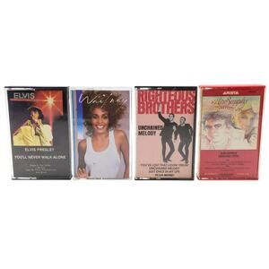 Cassette Tape Lot Elvis Presley Whitney Houston Air Supply Righteous Brothers